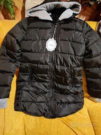 Giubbotto nero donna con cappuccio NUOVO