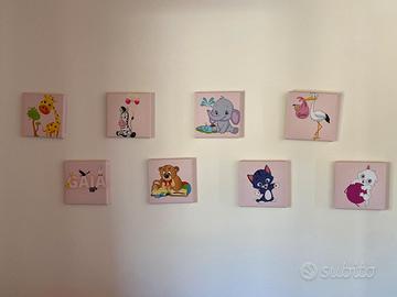 quadretti su tela x bambini 