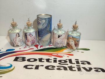 LOTTO GIN JROSE PIU' SCATOLA 4 BOTTIGLIE VUOTE 