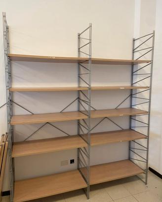 Libreria /Scaffali legno e acciaio