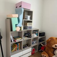 Libreria piu scrivania integrata