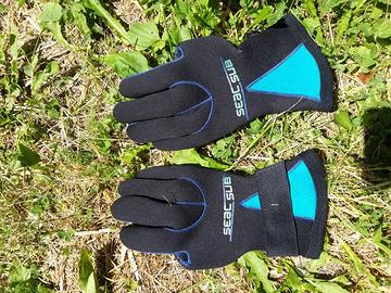 guanti sub neoprene per canoa kayak sup 