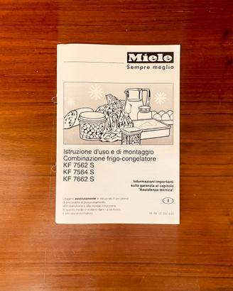 Libretto istruzioni frigo Miele KF 7562S