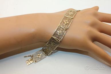 Stupendo bracciale filigrana argento anni 30