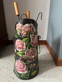 Porta atrezzi da camino