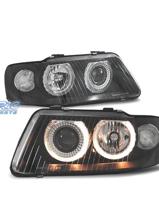 FARI AUDI A3 8L 00-03 ANGEL EYES FONDO NERO