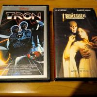 2 VHS originali TRON,NOSFERATU PRINCIPE DELLA NOTT