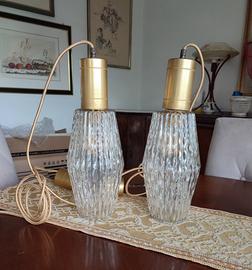 Coppia lampade pendenti Murano metà900 ft Barovier