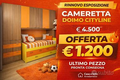 ⬇️ RIBASSO ⬇️ Cameretta Doimo Cityline completa