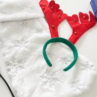 Calza della befana e cerchietto natalizio