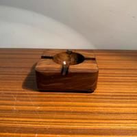 Posacenere Vintage in Legno Massiccio