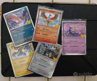 Lotto 5 carte rare Pokemon 30th mancolista