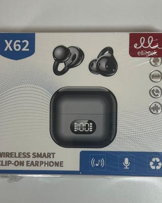 Auricolari Ellitteck X62 Wireless Clip-On 🎧