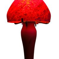 Lampada in pasta di vetro e ottone Art Nouveau '30