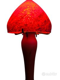 Lampada in pasta di vetro e ottone Art Nouveau '30