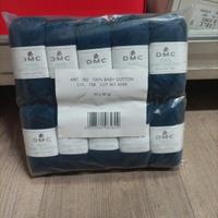 10 gomitoli di Cotone Dmc da 50 gr colore blu.
Ott