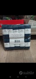 10 gomitoli di Cotone Dmc da 50 gr colore blu.
Ott