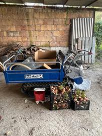 Motocarriola cingolata e cella frigorifera