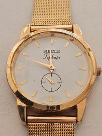 Orologio Siecle vintage dorato da polso