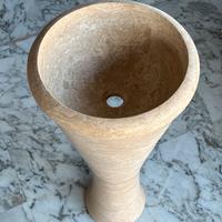 Lavabo di design in vero TRAVERTINO