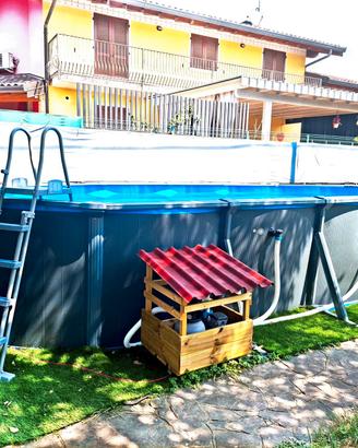 piscina Hydrium grigio scuro da 732x366x132 cm