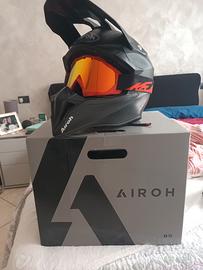 Casco Airoh Wraap Taglia M + Maschera Cross 