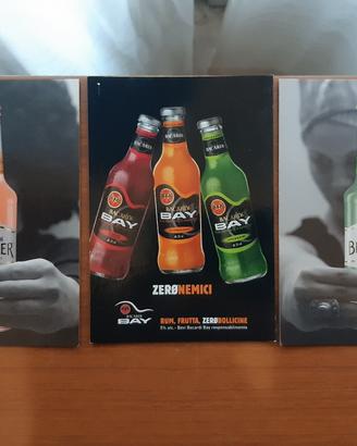 Bracardi Breezer  e Bay Rum lotto 3 cartoline adv
