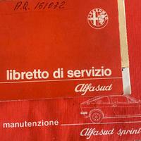 Libretti servizi ed uso e manutenzione alfa sud