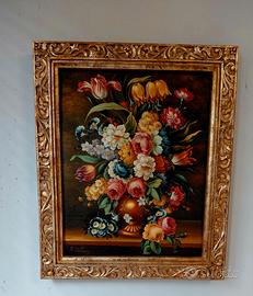 Quadro dipinto natura morta vintage