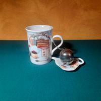 Tazza tisaniera in porcellana