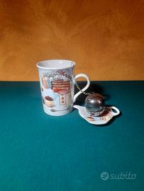 Tazza tisaniera in porcellana