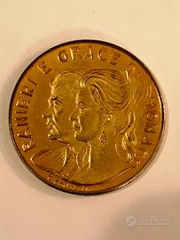 Medaglia Moneta - RANIERI E GRACE DI MONACO - 1971