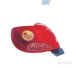 FANALE SINISTRO PEUGEOT 206 PLUS 09-13 AMBRA ROSSO