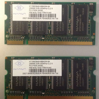 Ram 2x 256MB DDR - 333MHz - CL2,5 PC2700S