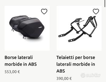 Borse laterali e portaborse Yamaha Tracer 700