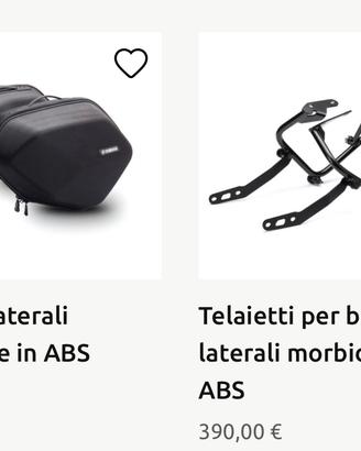 Borse laterali e portaborse Yamaha Tracer 700