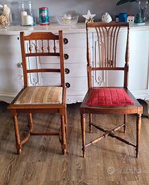 Coppia di sedie vintage