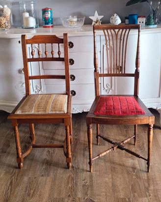 Coppia di sedie vintage