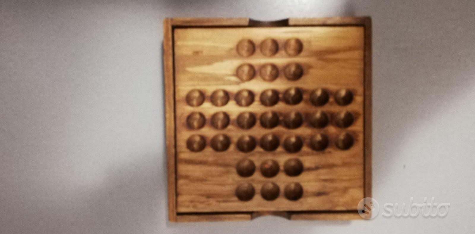 Jeu De Solitaire Chinois Dal Negro - Vintage Bois - Jamais Utilisé