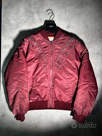 BOMBER BRODÉ TOILE NYLON CELINE Bomber da sfilata