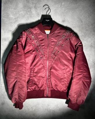 BOMBER BRODÉ TOILE NYLON CELINE Bomber da sfilata