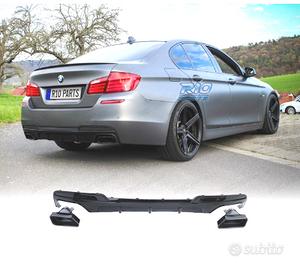 DIFFUSORE BMW F10 F11 LOOK M PERFORMANCE NERO LUCI