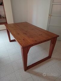 Tavolo legno massello restaurato 182x98