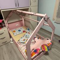 Lettino Montessori casetta