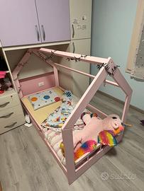 Lettino Montessori casetta