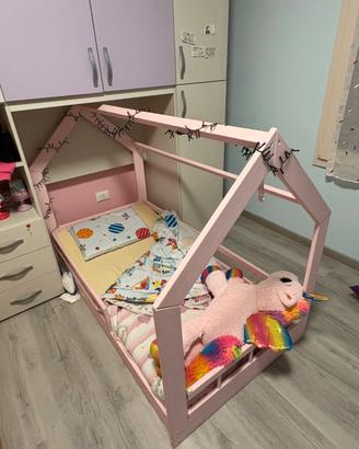 Lettino Montessori casetta