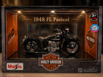 modellino moto  FL Panhead Harley  Davidson 