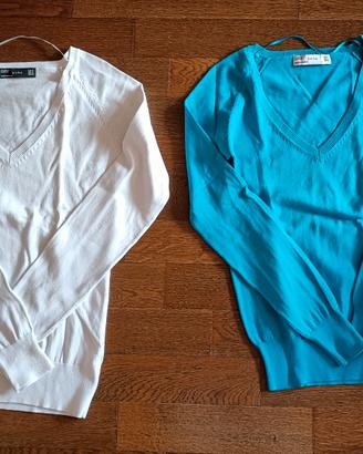 2 maglioncini di cotone donna Zara taglia S