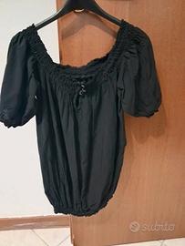 Top nero spalle scoperte- taglia S