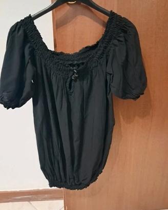 Top nero spalle scoperte- taglia S